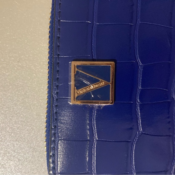 Victoria's Secret Royal Blue Croc-Embossed like Wallet - Picture 8 of 9